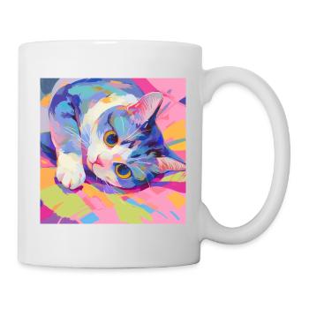 Cat, Cat Motif - Mug - white - Right