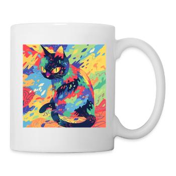 Cat, Cat Motif - Mug - white - Right