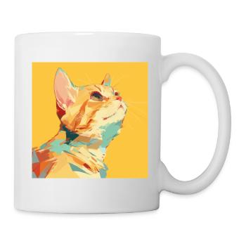 Chat, Motif De Chat - Mug blanc - blanc - Droite