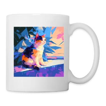 Cat, Cat Motif - Mug - white - Right