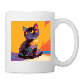 Chat, Motif De Chat - Mug blanc - blanc - Droite