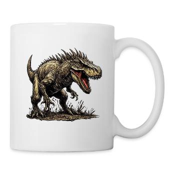 Dinosaure / Animal / Préhistorique / Reptile / Garçons - Mug blanc - blanc - Droite
