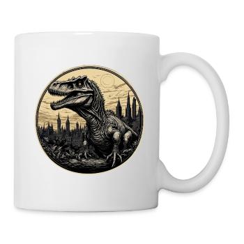 Dinosaure / Animal / Préhistorique / Reptile / Garçons - Mug blanc - blanc - Droite