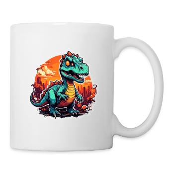 Dinosaure / Animal / Préhistorique / Reptile / Garçons - Mug blanc - blanc - Droite