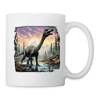 Dinosaure / Animal / Préhistorique / Reptile / Garçons - Mug blanc - blanc - Droite