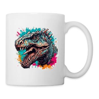 Dinosaure / Animal / Préhistorique / Reptile / Garçons - Mug blanc - blanc - Droite