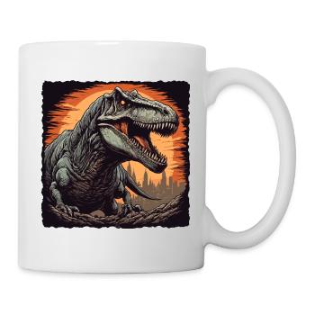 Dinosaure / Animal / Préhistorique / Reptile / Garçons - Mug blanc - blanc - Droite