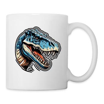 Dinosaure / Animal / Préhistorique / Reptile / Garçons - Mug blanc - blanc - Droite