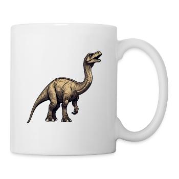 Dinosaure / Animal / Préhistorique / Reptile / Garçons - Mug blanc - blanc - Droite