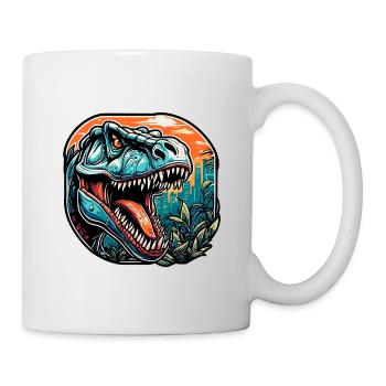 Dinosaure / Animal / Préhistorique / Reptile / Garçons - Mug blanc - blanc - Droite