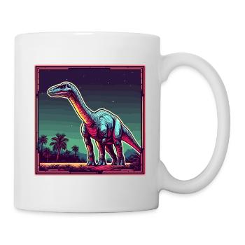 Dinosaure / Animal / Préhistorique / Reptile / Garçons - Mug blanc - blanc - Droite
