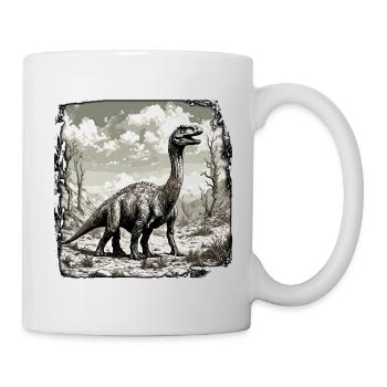 Dinosaure / Animal / Préhistorique / Reptile / Garçons - Mug blanc - blanc - Droite
