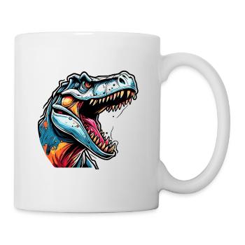 Dinosaure / Animal / Préhistorique / Reptile / Garçons - Mug blanc - blanc - Droite