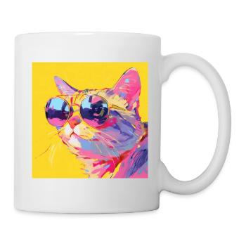 Cat, Cat Motif - Mug - white - Right