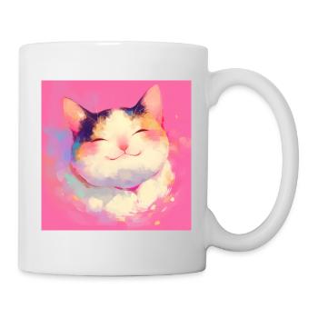 Katze, katzenmotiv - Tasse - Weiß - Rechts