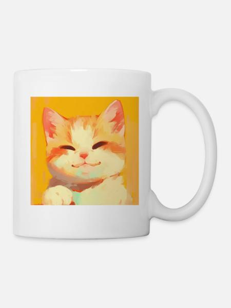 Chat, Motif De Chat - Mug blanc - blanc