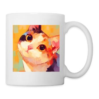Chat, Motif De Chat - Mug blanc - blanc - Droite