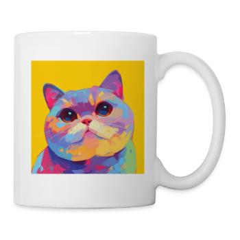 Chat, Motif De Chat - Mug blanc - blanc - Droite