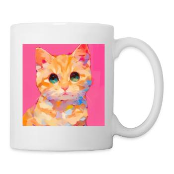 Cat, Cat Motif - Mug - white - Right