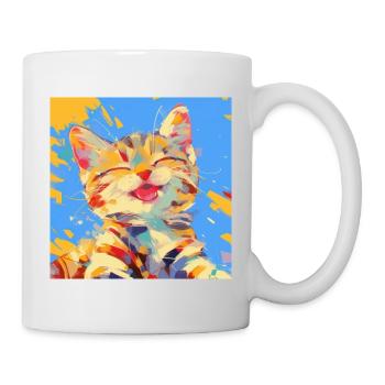 Chat, Motif De Chat - Mug blanc - blanc - Droite