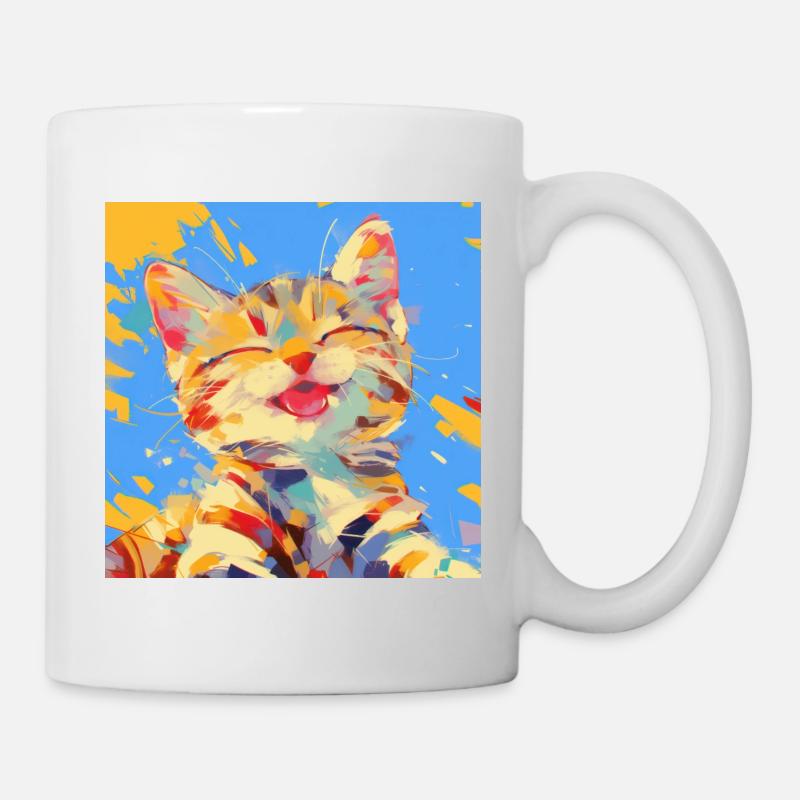 Chat, Motif De Chat - Mug blanc - blanc