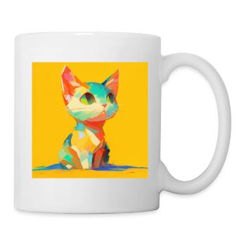 Chat, Motif De Chat - Mug blanc - blanc - Droite