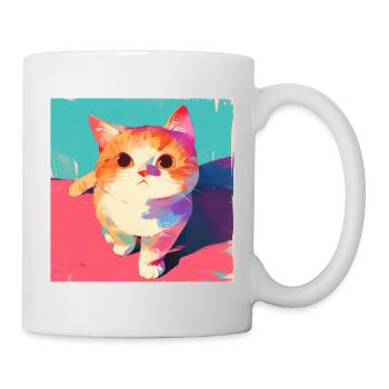 Chat, Motif De Chat - Mug blanc - blanc - Droite