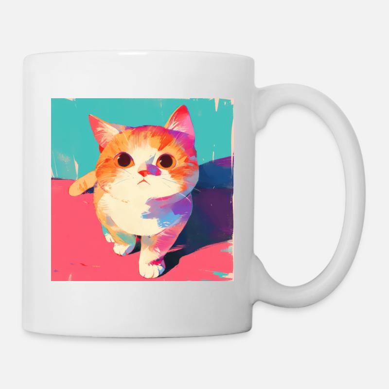 Chat, Motif De Chat - Mug blanc - blanc
