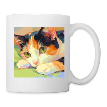 Cat, Cat Motif - Mug - white - Right