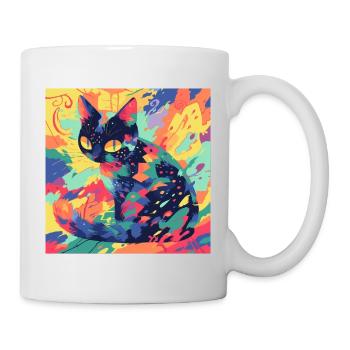 Chat, Motif De Chat - Mug blanc - blanc - Droite