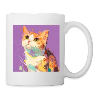 cat, cat motif, cute, gift, gift ideas - Mug - white - Right