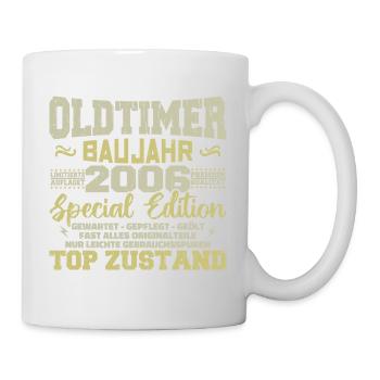 Millésime 2006 Né Rétro Anniversaire Millésime - Mug blanc - blanc - Droite