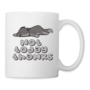 Not today thanks - Mug - white - Right
