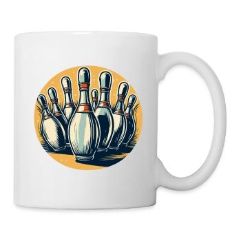 Bowling / Quilles / Bowling / Pin / Strike - Mug blanc - blanc - Droite