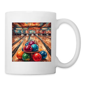Bowling / Quilles / Bowling / Pin / Strike - Mug blanc - blanc - Droite
