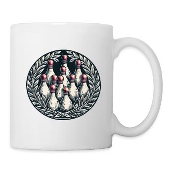 Bowling / Quilles / Bowling / Pin / Strike - Mug blanc - blanc - Droite