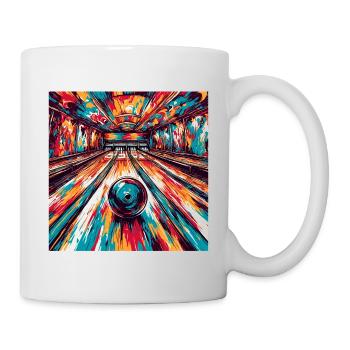 Bowling / Quilles / Bowling / Pin / Strike - Mug blanc - blanc - Droite