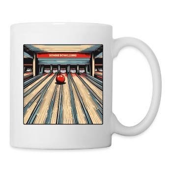 Bowling / Quilles / Bowling / Pin / Strike - Mug blanc - blanc - Droite