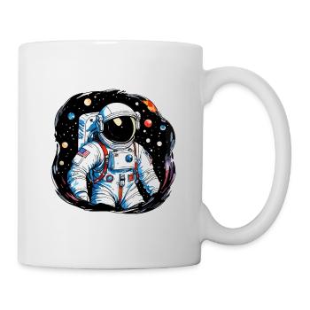 Aquarelle d’astronaute Aquarelle - Mug blanc - blanc - Droite