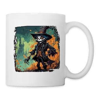 Vogelscheuche / Erntehelfer / Maisfeld / Feld - Tasse - Weiß - Rechts