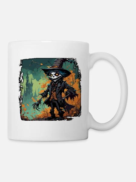 Vogelscheuche / Erntehelfer / Maisfeld / Feld - Tasse - Weiß