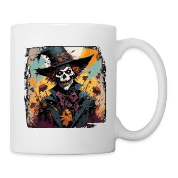 Vogelscheuche / Erntehelfer / Maisfeld / Feld - Tasse - Weiß - Rechts