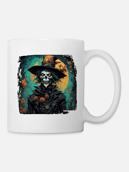 Vogelscheuche / Erntehelfer / Maisfeld / Feld - Tasse - Weiß