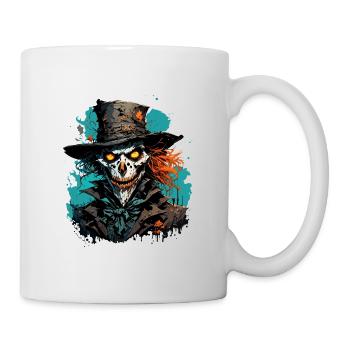 Vogelscheuche / Erntehelfer / Maisfeld / Feld - Tasse - Weiß - Rechts