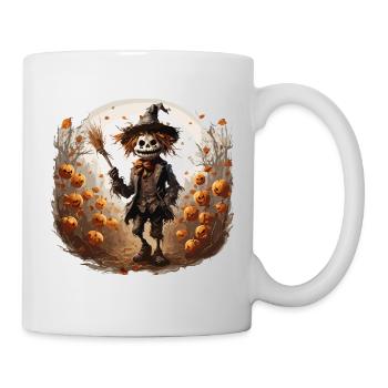 Vogelscheuche / Erntehelfer / Maisfeld / Feld - Tasse - Weiß - Rechts
