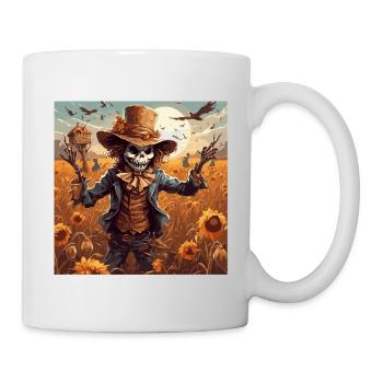 Vogelscheuche / Erntehelfer / Maisfeld / Feld - Tasse - Weiß - Rechts