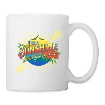 Latin Tropical Beach Summer Waves Sunny Vacation - Tasse - Weiß - Rechts