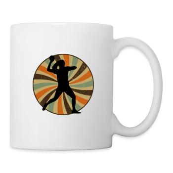 Dodgeballteam Mannschaft - Tasse - Weiß - Rechts
