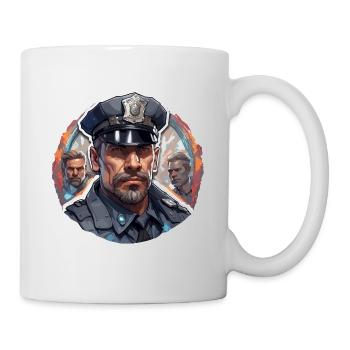 Polizei / Einsatz / Beruf / Job / Einsatzkräfte - Tasse - Weiß - Rechts