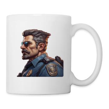 Polizei / Einsatz / Beruf / Job / Einsatzkräfte - Tasse - Weiß - Rechts